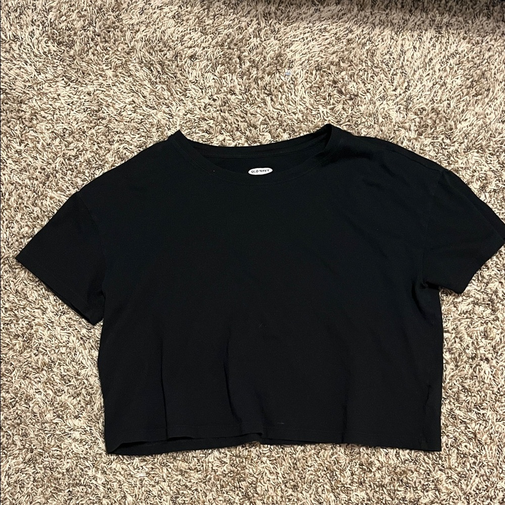 Old Navy Classic Black Crop Top